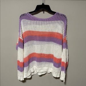 Magnolia Boutique Striped Sweater: Size Medium